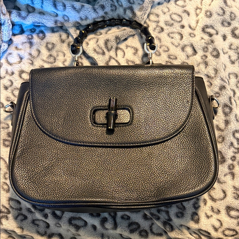 Lux de Ville Black Tiki Style purse